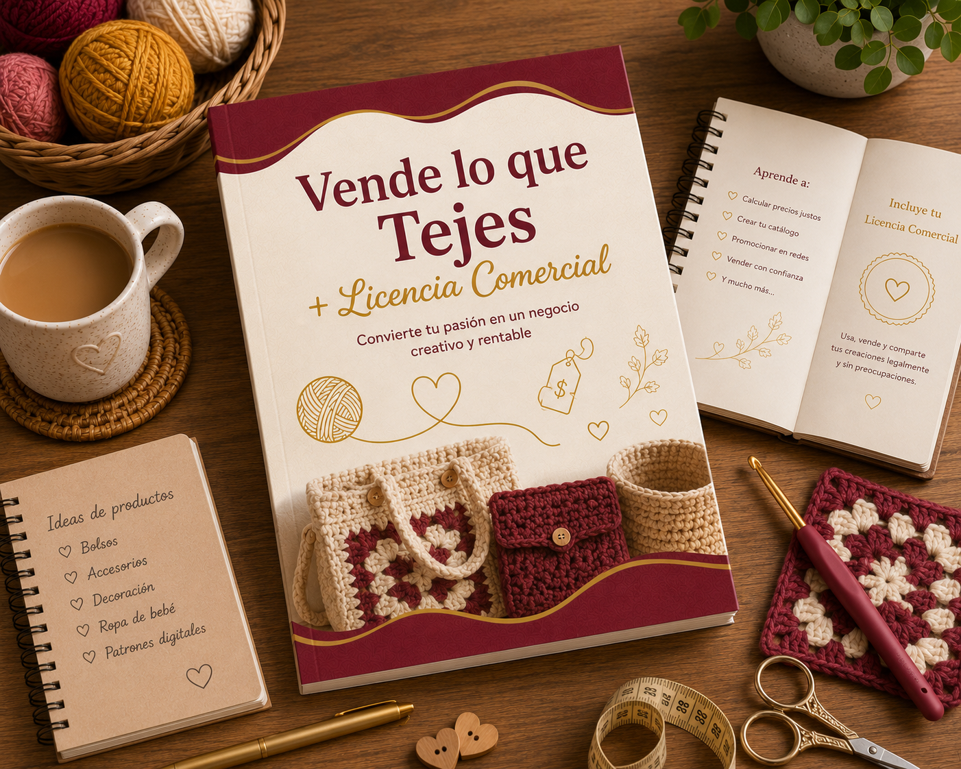 Vende lo que Tejes + Licencia Comercial