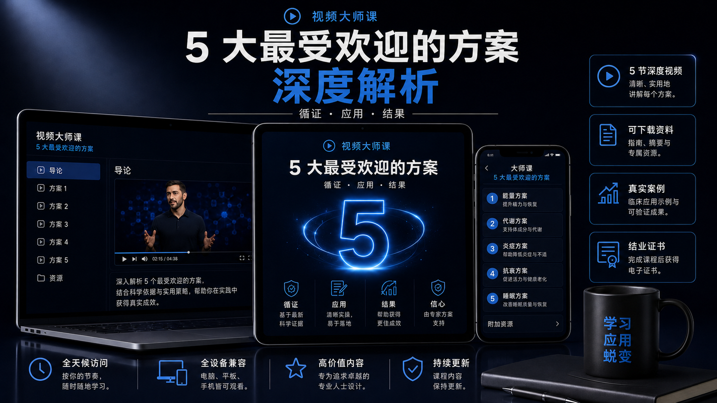 视频大师课：最受欢迎的 5 套方案