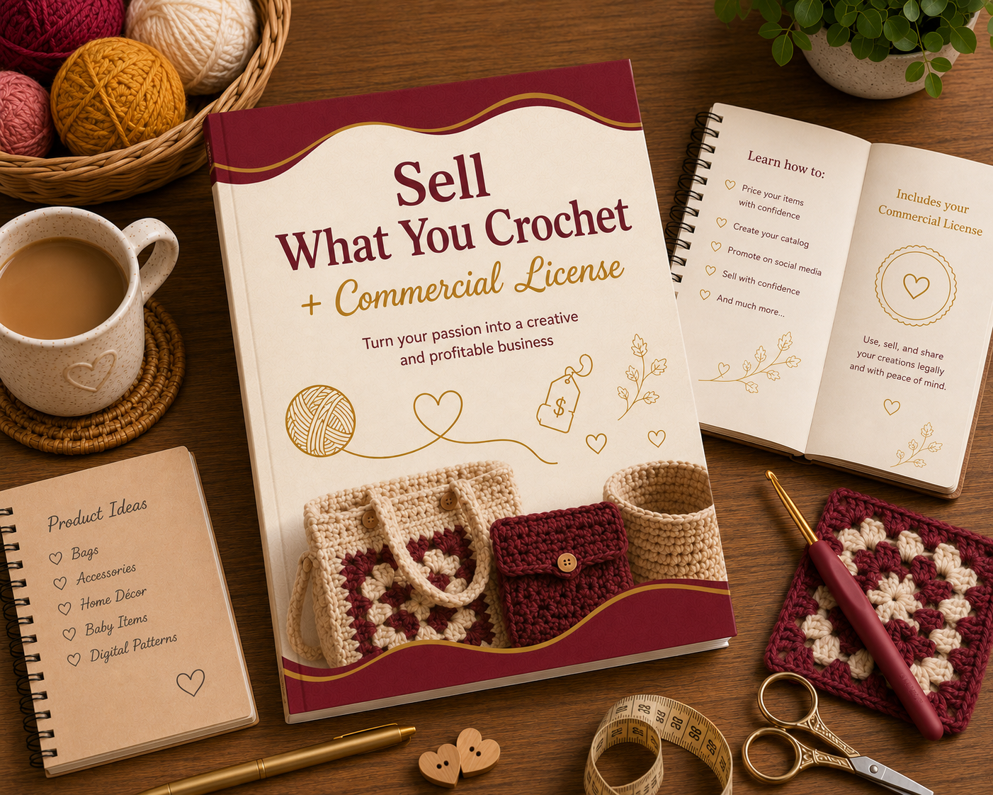 Sell What You Crochet + Commercial License