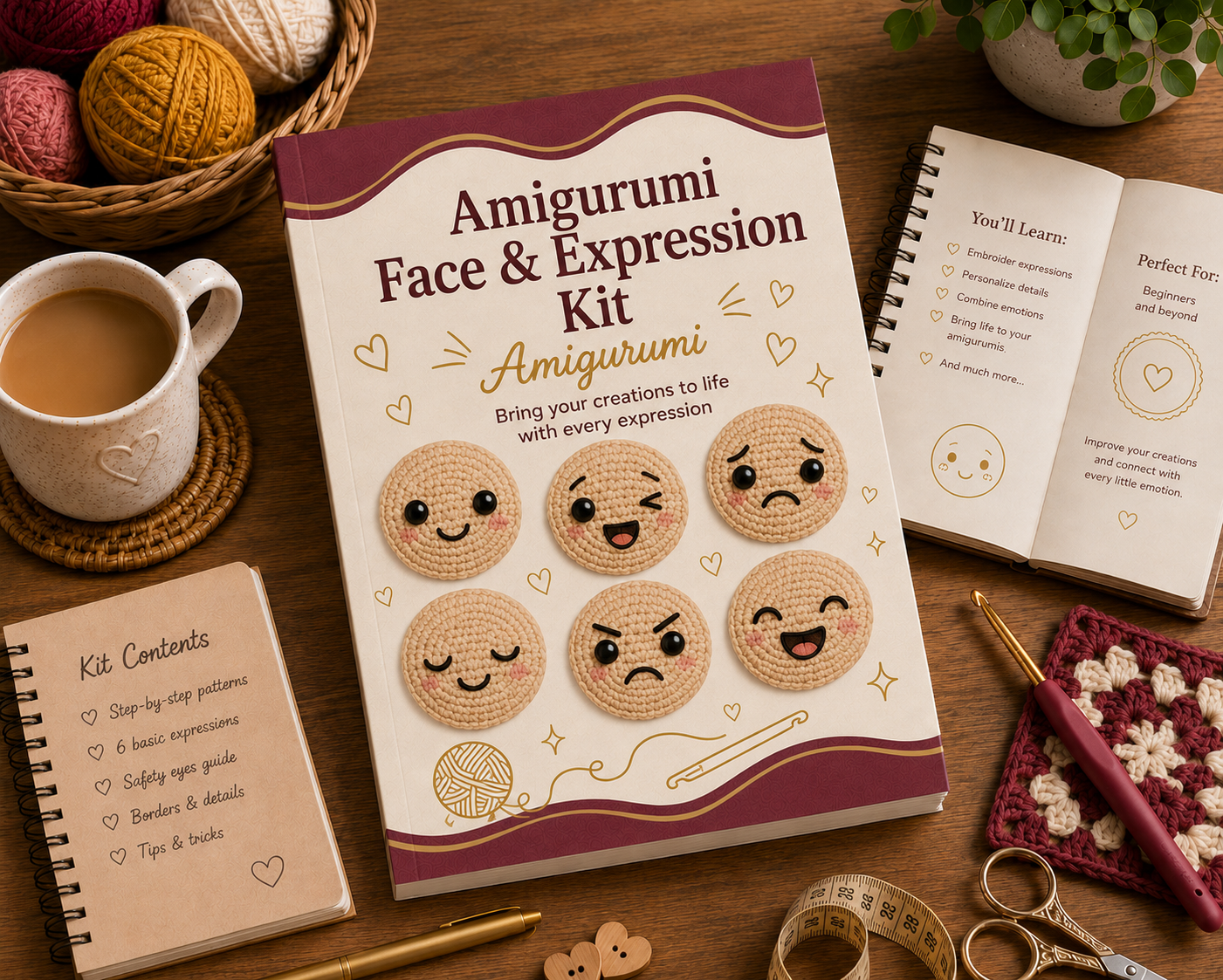 Amigurumi Faces and Expressions Kit