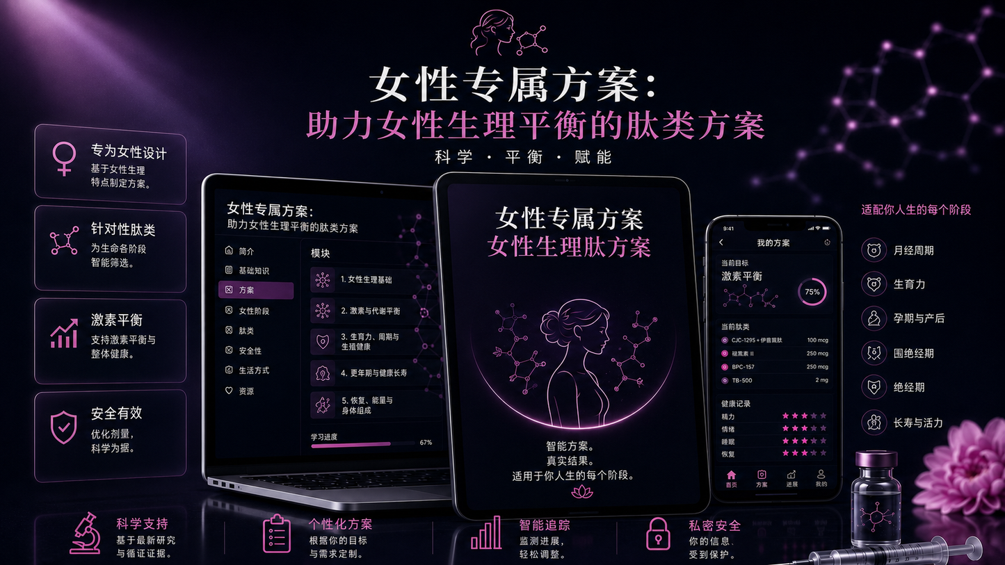 女性专项方案：适配女性生理特点的肽类指南