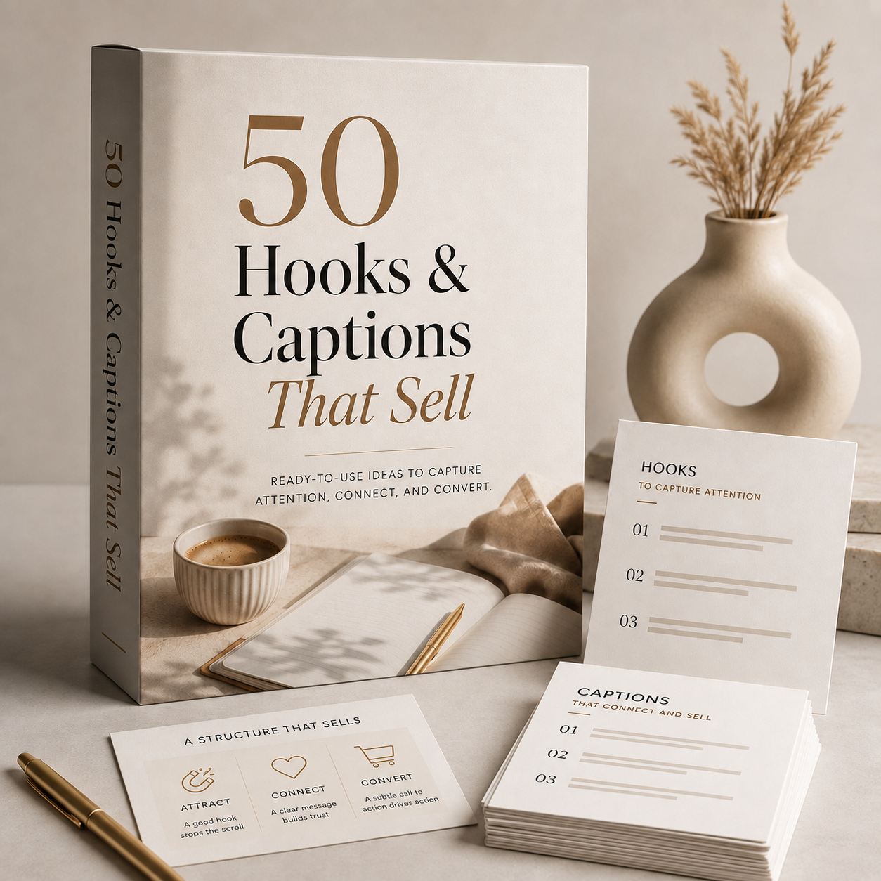 50 Hooks & Captions That Sell