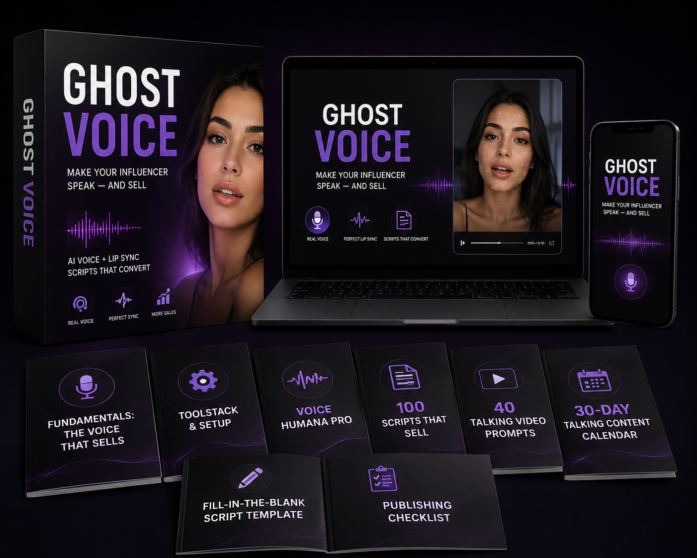 GHOST VOICE — Make Your AI Influencer Talk & Sell | UP